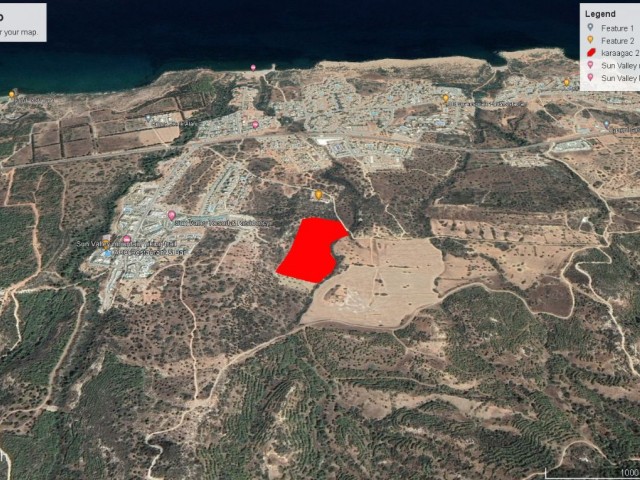 KARAAĞAÇ DA KORİNIUM GOLF OTEL CİVARINDNDA SATILIK 26 DÖNÜM DENİZ MANZARALI ARAZZİ ADEM AKIN 05338314949