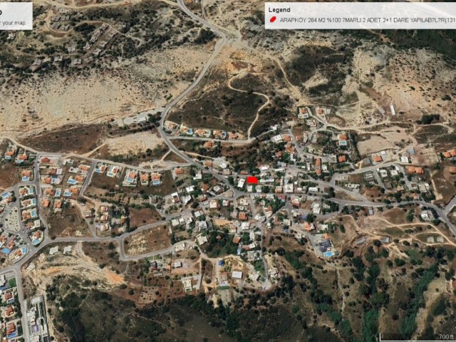 Girne Arapköyde de Net Demiz Manzarakı Köy İçinde İmarlı 350 M2 Satılık Arsa Adem Akın 05338314949 - Fotoğraf 2