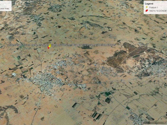 TOPLAM FİYATI : 45,000 GBP VADİLİ DE SÜPER KOLUMDA 6 DÖNÜM 3 EVLEK KELEPİR FİYATA SATILIK ARAZİ ADEM AKIN 05338314949