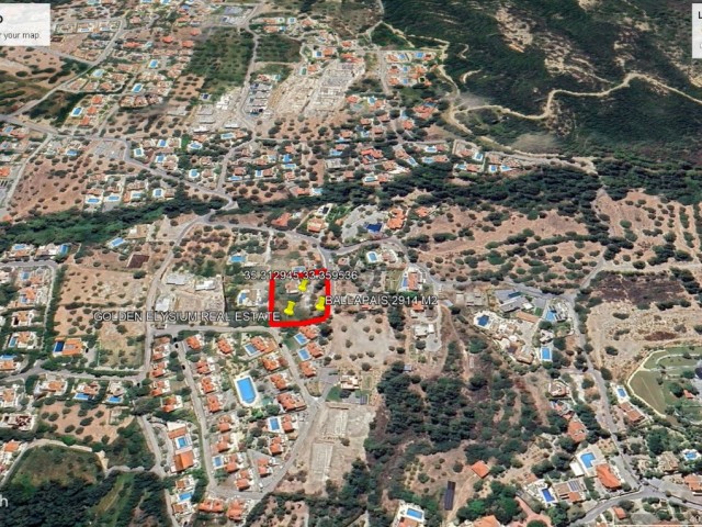 Not: Toplam Fiyatı : 845,000 GBP : Girne Ballapais de Süper Konum da 2915 M2 Arazi İçerisin de Yeni Bitmiş Villa İle Birlikde Satılık Adem Akın 05338314949 - Fotoğraf 1