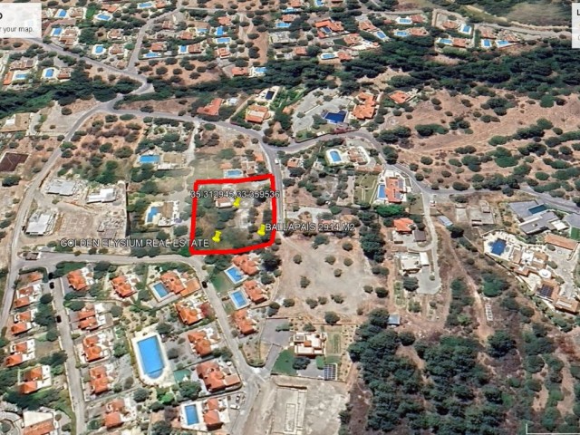 Not: Toplam Fiyatı : 845,000 GBP : Girne Ballapais de Süper Konum da 2915 M2 Arazi İçerisin de Yeni Bitmiş Villa İle Birlikde Satılık Adem Akın 05338314949 - Fotoğraf 2