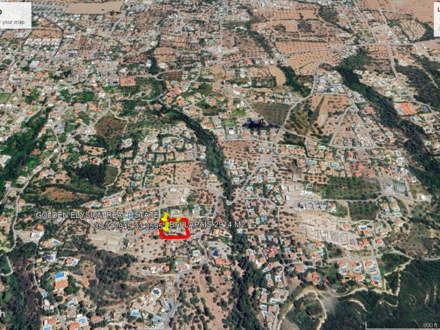 Not: Toplam Fiyatı : 845,000 GBP : Girne Ballapais de Süper Konum da 2915 M2 Arazi İçerisin de Yeni Bitmiş Villa İle Birlikde Satılık Adem Akın 05338314949 - Fotoğraf 3