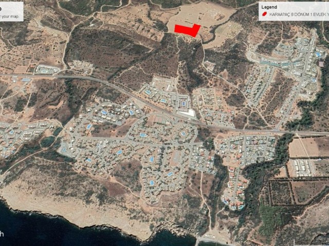 Girne Karaağaçda Dağ ve Net Deniz Manzaralı Satılık 8 Dönüm 1 Evlek Arazi Adem Akın 05338314949 - Fotoğraf 3