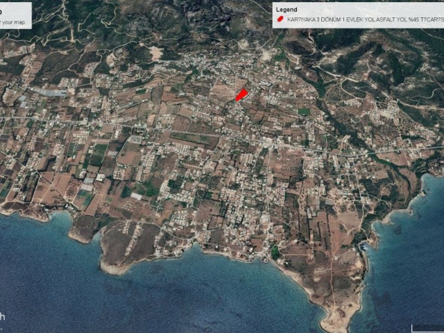 Girne Karşıyakada Dağ ve Deniz Manzarasını Aynı Anda Yaşayacağını Super Konumda Satılık 6 Dönüm Arazi Adem Akın 05338314949 - Fotoğraf 2