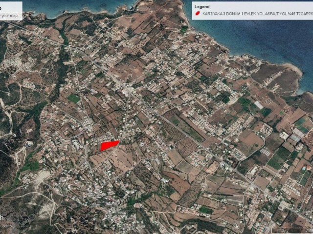 Girne Karşıyakada Dağ ve Deniz Manzarasını Aynı Anda Yaşayacağını Super Konumda Satılık 6 Dönüm Arazi Adem Akın 05338314949 - Fotoğraf 4