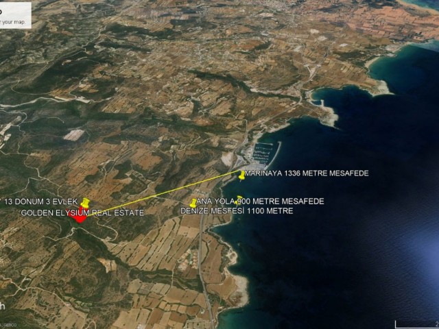 Not: Kelepir Fiyata Satılacak: Yenierenköy de Net Deniz ve Marina Manzaralı Yatırımlık 13 Dönüm 3 Evlek Satılık Arazi Adem Akın 05338314949 - Fotoğraf 2