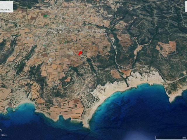 Dipkarpaz da Süper Konumda Deniz Manzaralı ve Yeni Siteler Bölgesin de Satılık 17 Dönüm Arazi Dönüm Fiyatı 80,000 GBP Adem Akın 05338314949 - Fotoğraf 1