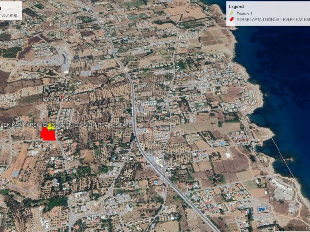 Not: Kat Karşılığı : Girne Lapta da Deniz Manzaralı Harika Konum da Satılık 4 Dönüm 3 Evlek Arazi Adem Akın 05338314949 - Fotoğraf 4