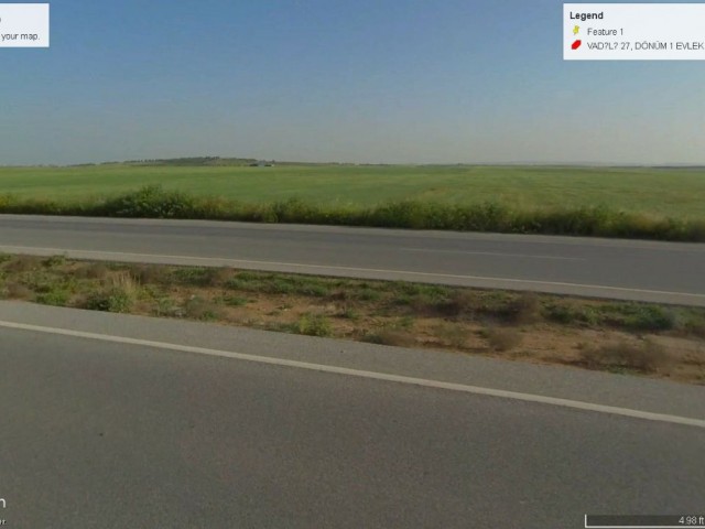 Not : Dönüm Fiyatı : 50,000 GBP: Vadili Toprağı Lefkoşa Mağusa Ana Yolu Üzrtin-de % 220 İmarlı Eşdeğer Koçanlı Satılık 27 Dönüm Arazi Adem Akın 05338314949 - Fotoğraf 3