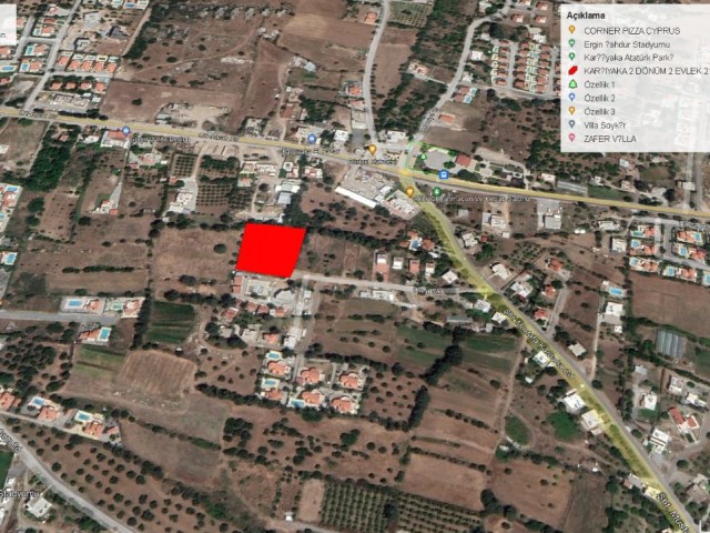Girne Karşıyakada Harika Deniz Manzarasıyla Satılık 2 Dönüm 2 Evlek Arazi Adem Akın 05338314949 - Fotoğraf 1