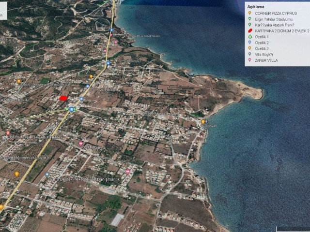 Girne Karşıyakada Harika Deniz Manzarasıyla Satılık 2 Dönüm 2 Evlek Arazi Adem Akın 05338314949 - Fotoğraf 4