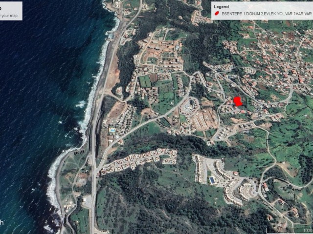 Esentepe de Köy İçinde Deniz Manzaralı Satılık 1 Dönüm 2 Evlek Harika Konumsa Arazi Adem Akın 05338314949 - Fotoğraf 3