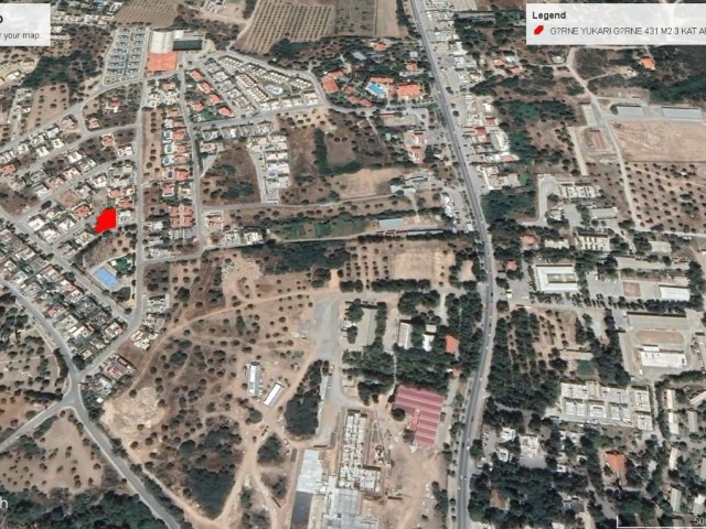 Girne de Yukarı Girne Bçölgesinde 3 Kat İzinli ve Tüm İzinleri Alınmış Satılık 431m2 Apartanlık Arsa Adem Akın 05338314949 - Fotoğraf 1