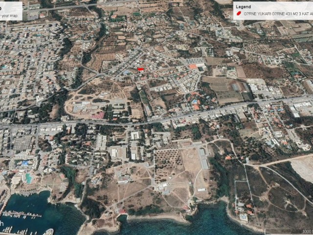 Girne de Yukarı Girne Bçölgesinde 3 Kat İzinli ve Tüm İzinleri Alınmış Satılık 431m2 Apartanlık Arsa Adem Akın 05338314949 - Fotoğraf 4