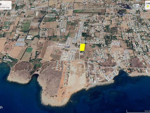 Girne Karşıyaka bölgesinde denize yakın uygun fiyata 5163m2 alana sahip satılık arazi  İLETİŞİM ADEM AKIN 05338314949 