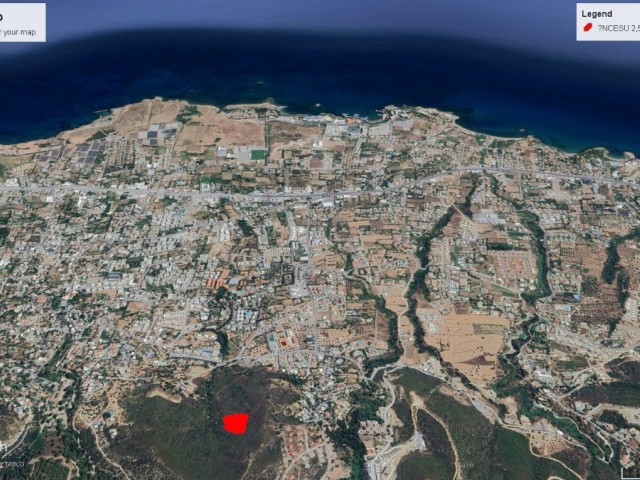 ALSANCAK DA NEJAT BİRİTŞH CİVARIN DA NET DENİZ MANZARALI KELEPİR FİYATA SATILIK 2 DÖNÜM 2 EVLEK ARAZİ ADEM TOPLAM FİYATI 150,000 GBP ADEM AKIN 05338314949