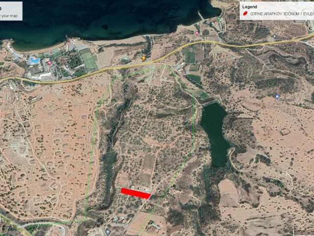 GİRNE ARAPKÖYDE 3 DÖNÜM 1 EVLEK SATILIK ARAZ.ADEM AKIN 05338314949