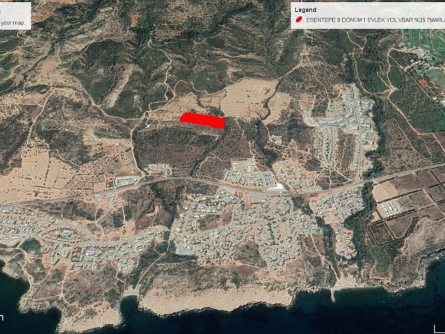 Esentepe de Süper Konumda Net Deniz Manzaralı Satılık 16 Dönüm Arazi Dönüm Fiyatı 185,000 GBP Adem Akın 05338314949 - Fotoğraf 1
