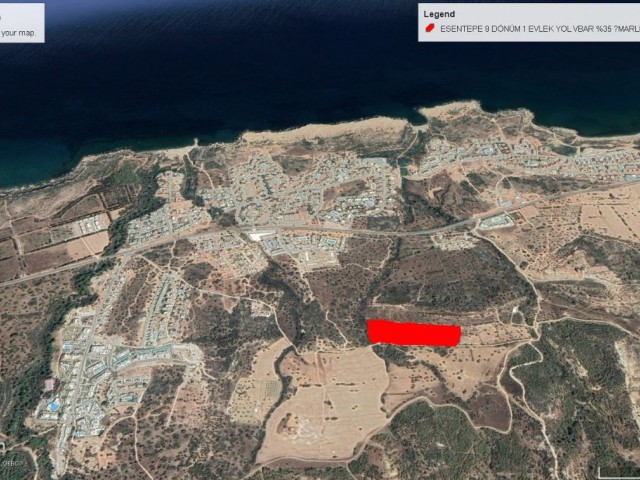 Esentepe de Süper Konumda Net Deniz Manzaralı Satılık 16 Dönüm Arazi Dönüm Fiyatı 185,000 GBP Adem Akın 05338314949 - Fotoğraf 4