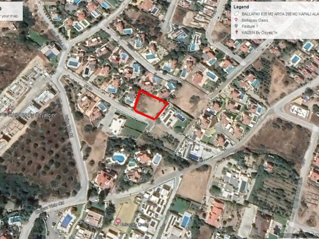 Girne Ballapais de Süper Locacionda Rojesi Hazır Tüm Ruhsatları Ödenmiş ve İnşatta Hazır Şekilde Satışda 835 M2 Tolam da ve 295 M2 Kapalı Alanı İle 1,000,000 GBP Adem Akın 05338314949 - Fotoğraf 1
