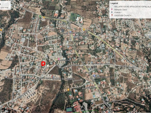 Girne Ballapais de Süper Locacionda Rojesi Hazır Tüm Ruhsatları Ödenmiş ve İnşatta Hazır Şekilde Satışda 835 M2 Tolam da ve 295 M2 Kapalı Alanı İle 1,000,000 GBP Adem Akın 05338314949 - Fotoğraf 2