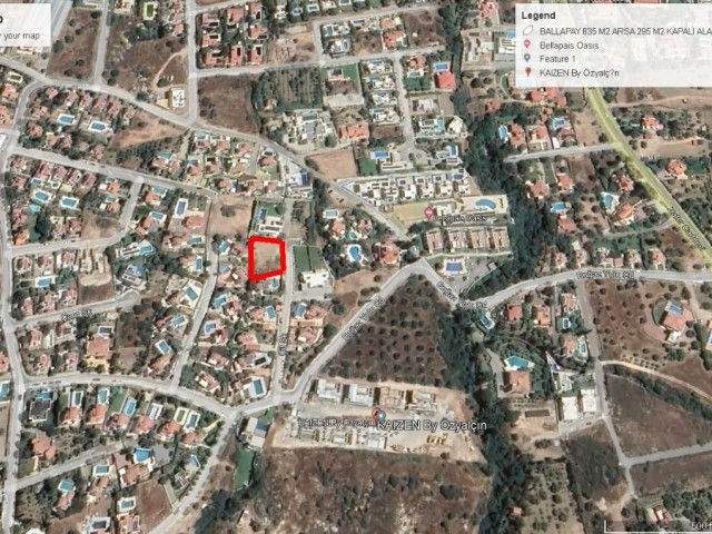 Girne Ballapais de Süper Locacionda Rojesi Hazır Tüm Ruhsatları Ödenmiş ve İnşatta Hazır Şekilde Satışda 835 M2 Tolam da ve 295 M2 Kapalı Alanı İle 1,000,000 GBP Adem Akın 05338314949 - Fotoğraf 3