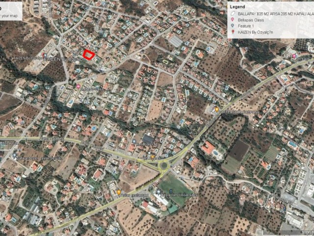 Girne Ballapais de Süper Locacionda Rojesi Hazır Tüm Ruhsatları Ödenmiş ve İnşatta Hazır Şekilde Satışda 835 M2 Tolam da ve 295 M2 Kapalı Alanı İle 1,000,000 GBP Adem Akın 05338314949 - Fotoğraf 4