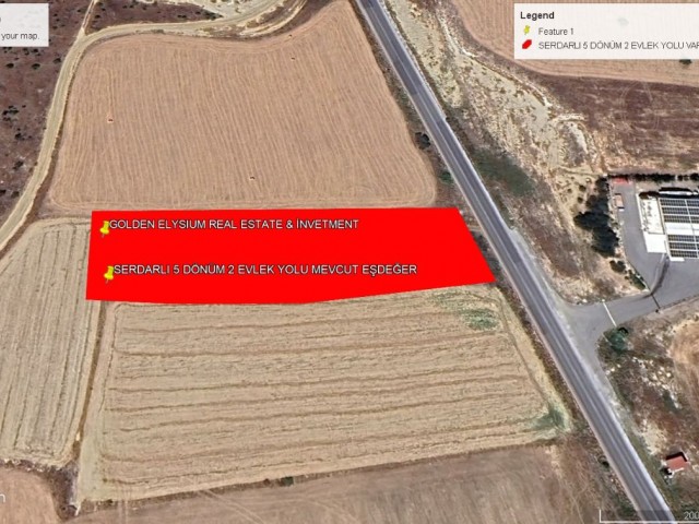 Serdarlı da Ana Yola Temaslı Fasıl 96 Satılık 5 Dönüm 2 Evlek Arazi Adem Akın 05338314949 - Fotoğraf 3