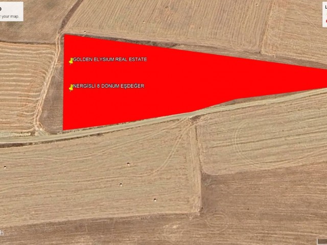 NOT : DÖNÜM FİYATI 15,000  GBP : NERGİSLİ DE KELEPİR FİYATA YATIRIMLIK 8 DÖNÜM EŞDEĞER KOÇANLI SATILIK ARAZİ ADEM AKIN 05338314949