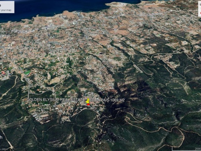 Not: Fiyatı : 240,000 GBP : Girne Ballapais de Köy İçin de Satılık 1069 M2 Kelepir Fiyata Arazi Adem Akın 05338314949 - Fotoğraf 2