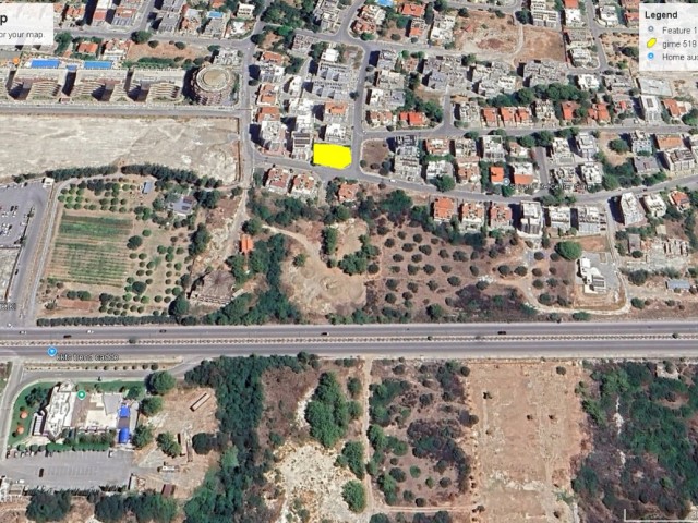 Girne merkezde 13 tane 2+1 daire yapımına uygun ruhsatı ödenmiş satılık arsa İLETİŞİM ADEM AKIN 05338314949 