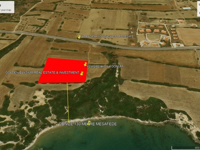 NOT: DÖNÜM FİYATI 105,000 GBP : YENİERENKÖY DE DENİZE SIFIR YATIRIMLIK VE EŞDEĞER KOÇANLI SATILIK 4 DÖNÜM ARAZİ ADEM AKIN 05338314949