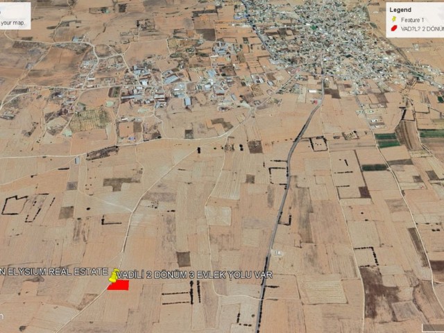 TOPLAM FİYATI : 48,000 GBP VADİLİ DE SÜPER LOCACİON DA SATILIK 2 DÖNÜM 3 EVLEK EŞDEĞER KOÇANLI ARAZİ ADEM AKIN 05338314949