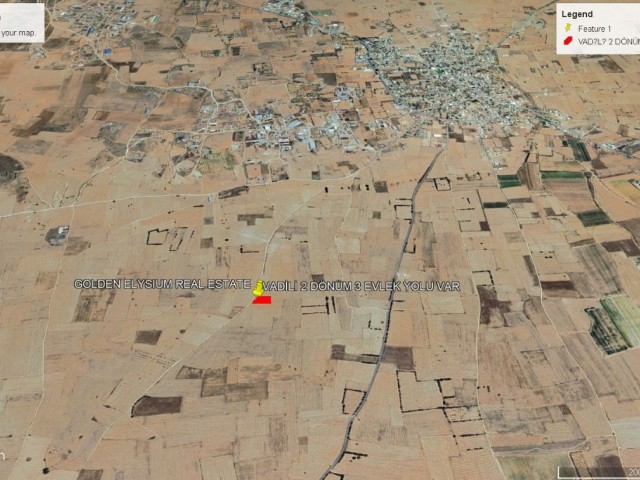 TOPLAM FİYATI : 48,000 GBP VADİLİ DE SÜPER LOCACİON DA SATILIK 2 DÖNÜM 3 EVLEK EŞDEĞER KOÇANLI ARAZİ ADEM AKIN 05338314949