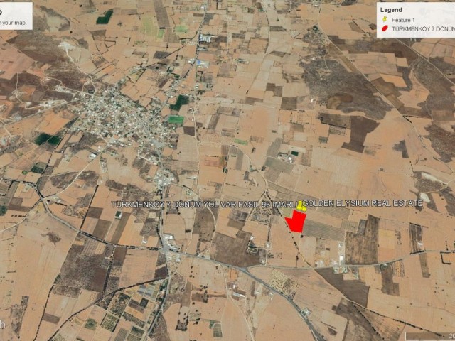 NOT DÖNÜM FİYATI 8,000 GBP TÜRKMENKÖY DE SÜPER KONUM DA SATILIK 8 DÖNÜM FASIL 96 ARAZİ ADEM AKIN 05338314949