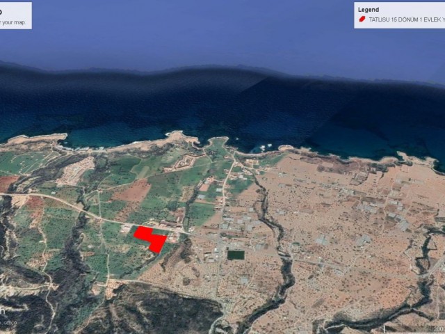 Tatlısuda Ssüper Konumda ve Net Deniz Manzaralı Satılık 15 Dönüm Arazi Adem Akın 05338314949 - Fotoğraf 1