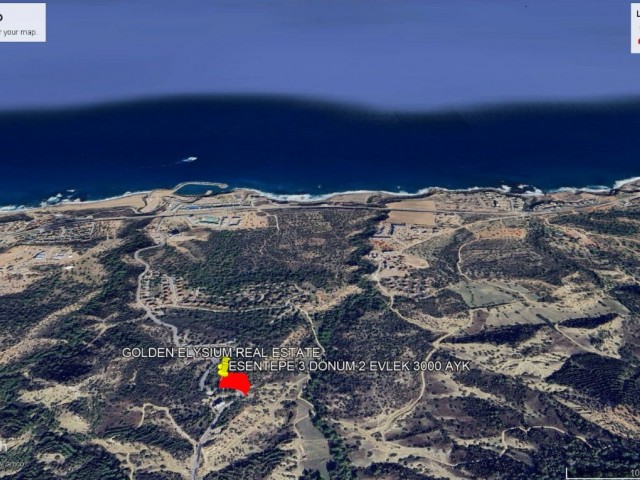 Not: Dönüm Fiyatı : 80,000 GBP : Esentepe de Süper Deniz Manzaralı ve Takasa Açık Satılık 3,5 Dönüm Arazi Adem Akın 05338314949 - Fotoğraf 3