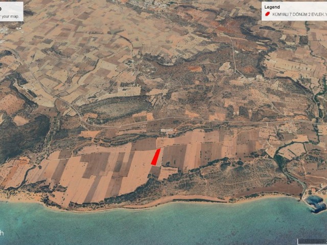 Kumyalı da Net Deniz Manzaralı Satılık 7,5 Dönüm İmarlı Arazi Dönüm Fiyatı 50,000 GBP Adem Akın 05338314949 - Fotoğraf 2