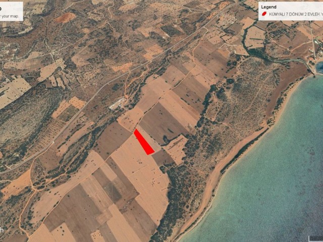 Kumyalı da Net Deniz Manzaralı Satılık 7,5 Dönüm İmarlı Arazi Dönüm Fiyatı 50,000 GBP Adem Akın 05338314949 - Fotoğraf 3
