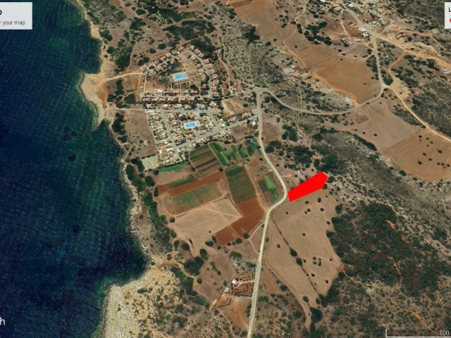 Sadrazamköy de Net Deniz Manzaralı Süper Konum da Satılık 2 Dönüm 1 Evlek Arazi Toplam Fiyatı 175,000 GBP Adem Akın 053383149499 - Fotoğraf 4