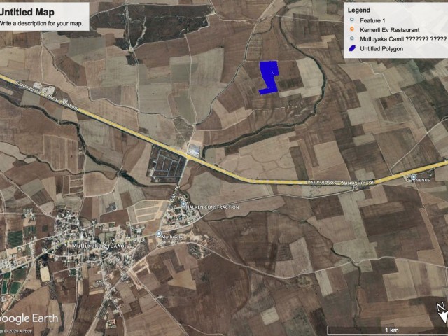 DÖNÜM FİYATI : 30,000 GBP MUTLUYAKA DA YATIRM AMAÇLI SATILIK 36 DÖNÜM EŞDEĞER KOÇANLI ARAZİ ADEM AKIN 05338314949+