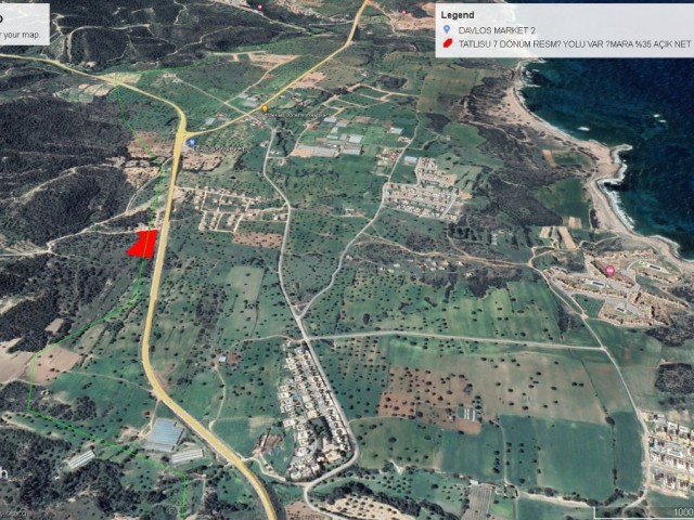 Tatlısu da Deniz Manzaralı Resmi Yolu Olan %35 İmarlı Satılık 7 Dönüm Arazi Adem Akın 05338314949 - Fotoğraf 1