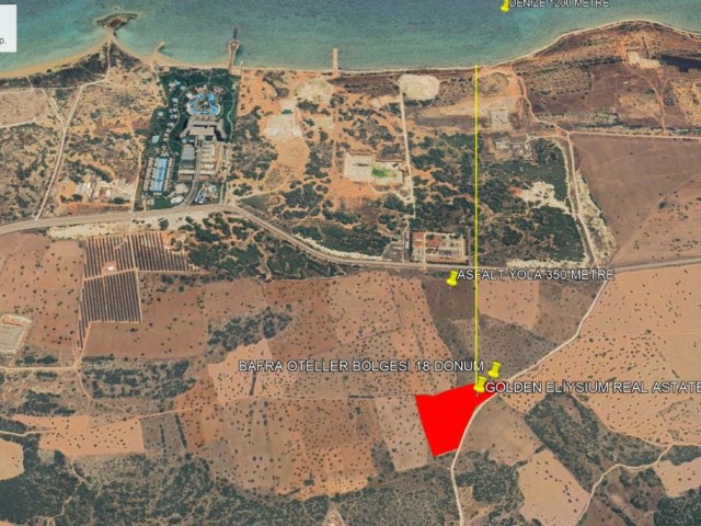 Bafra Tatil Köyün de Oteller ve Deniz Manzaralı Yatırımlık Süper Konum da Satılık 18 Dönüm Arazi Adem Akın 05338314949 - Fotoğraf 1