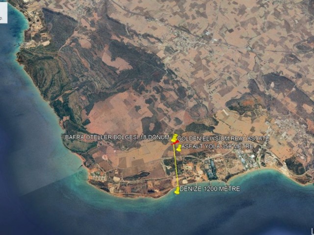 Bafra Tatil Köyün de Oteller ve Deniz Manzaralı Yatırımlık Süper Konum da Satılık 18 Dönüm Arazi Adem Akın 05338314949 - Fotoğraf 3
