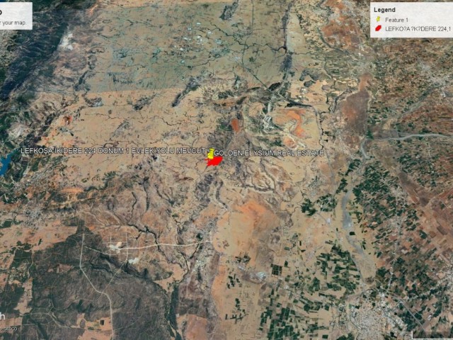 DÖNÜM FİYATI : 3,500 GBP : LEFKOŞA İKİDERE BÖLĞESİNDE KAÇIRILMAYACAK BÜYÜK FISAT SUNIYORUZ YATIRIMCILARIMIZA 241 DÖNÜ 1 EVLEK KELEPİR FİYATA SATILIK ARAZİ ADEM AKIN 05338314949