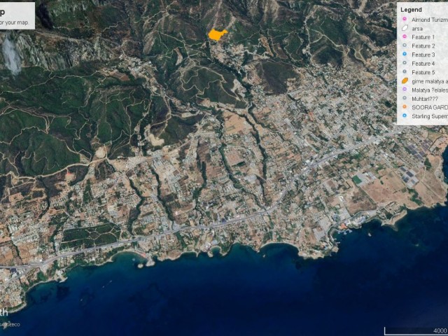 Girne Malatya Kat Karşılığı Satılık Dağ ve Deniz Manzarası 40 Dönüm Arazi Adem Akın 05338314949 - Fotoğraf 3