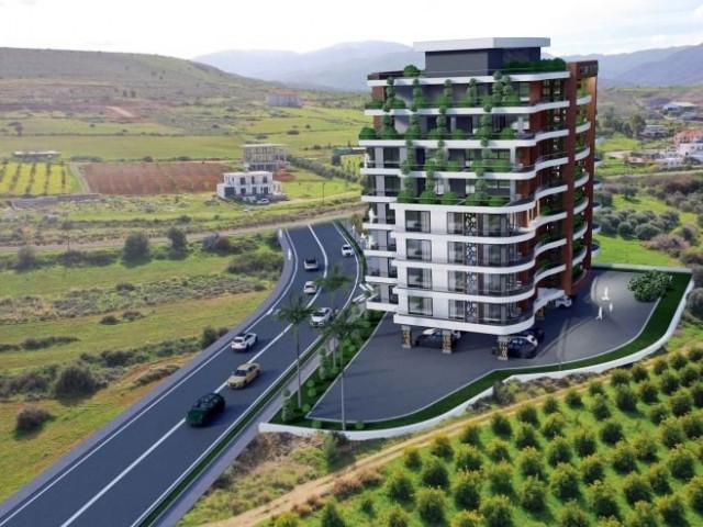 Güzelyurt Cengiz köy bölgesinde 8 kat imarlı projesiyle birlikte yatırım fırsatı sunan satılık arsa