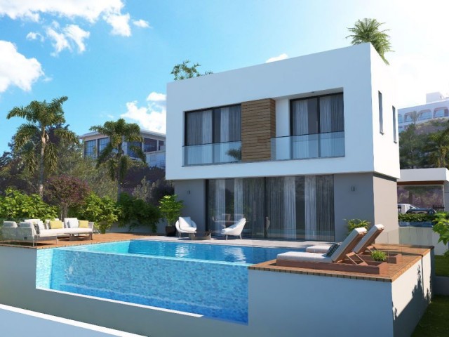 Girne Çatalköy'de satılık lüks 4+1 villa! - Fotoğraf 1