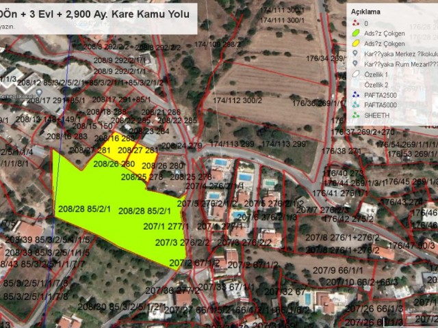 Girne , KARŞIYAKA'da DENİZ ve DAĞ manzaralı 5 Dönüme yakın VİLLALIK ARAZİ : Doğan BORANSEL : +90-5338671911 - Fotoğraf 1