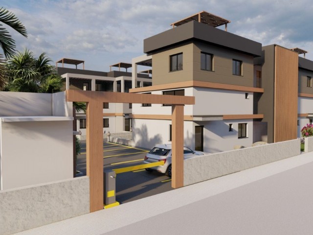 Girne Karaoğlanoğlunda 3+1 120m2 Ortak Yüzme Havuzlu Taşınmaya Hazır Koçanları Hazır Satılık Köşe Loft Daireler - Fotoğraf 1